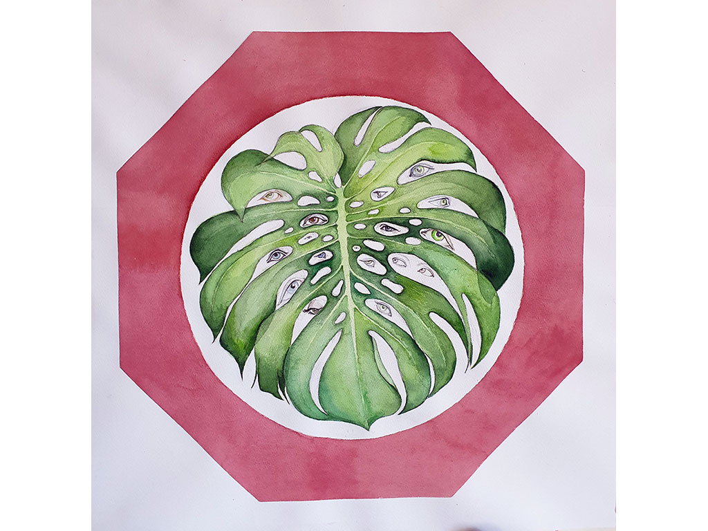 das Bild von Nina Werzhbinskaja-Rabinowich „Das Blatt namens Argus“