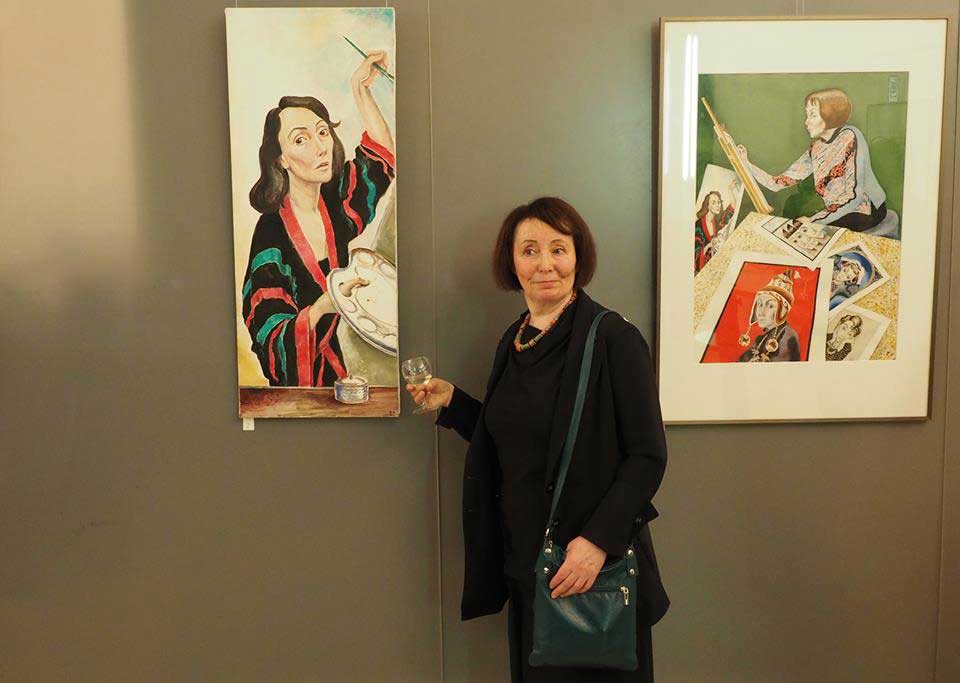 Нина Вержбинская-Рабинович  и два её автопортрета