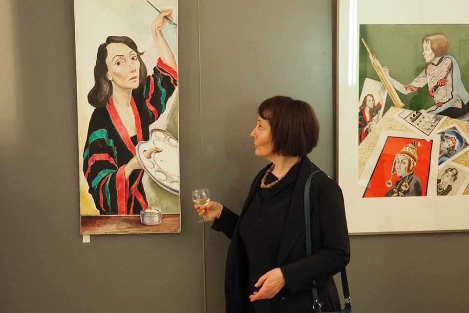 Нина Вержбинская-Рабинович между двумя автопортретами