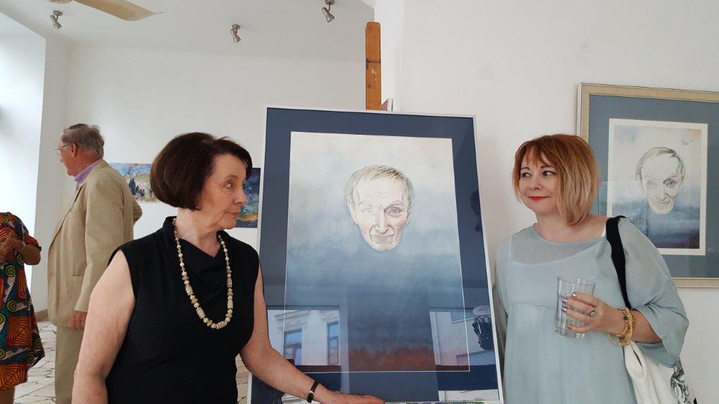 Vor dem Bild &bdquo;Levitation 3&ldquo;