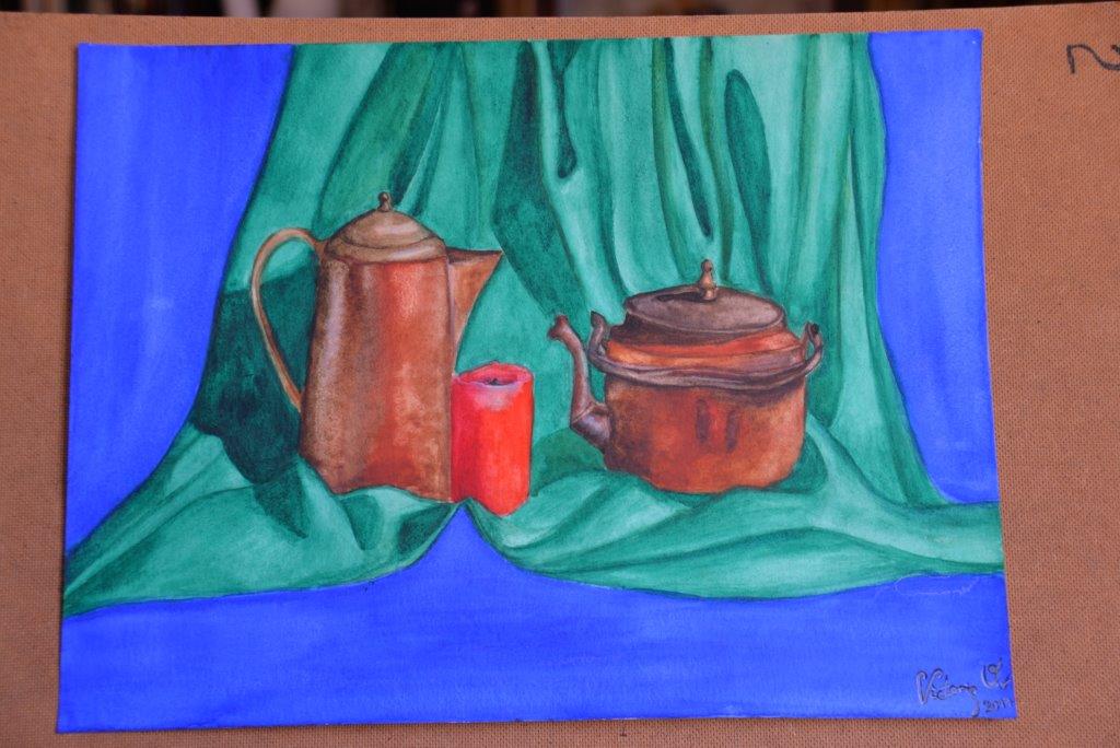 &ldquo;Metal vessel&rdquo;, Victoria O., 12 years