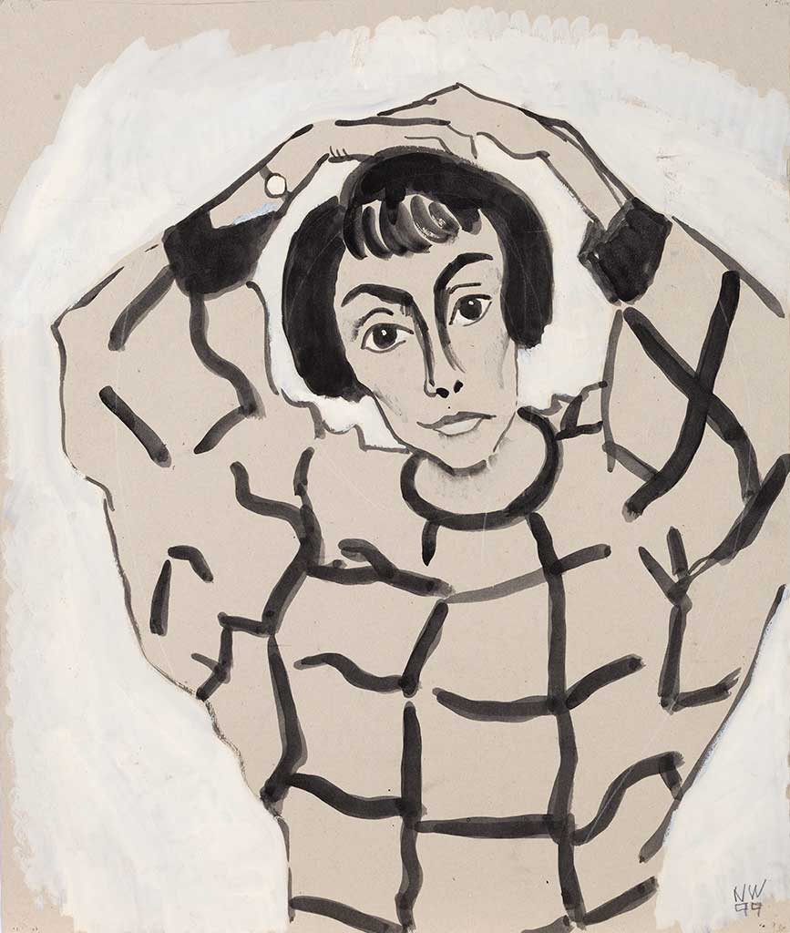 Selbstporträt in Karo Selbstporträt in Karo